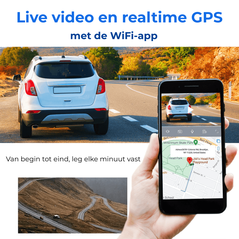 Dashcam UltraView X3 - 4K Dashcam met dubbele camera, mobiele app en G-Sensor